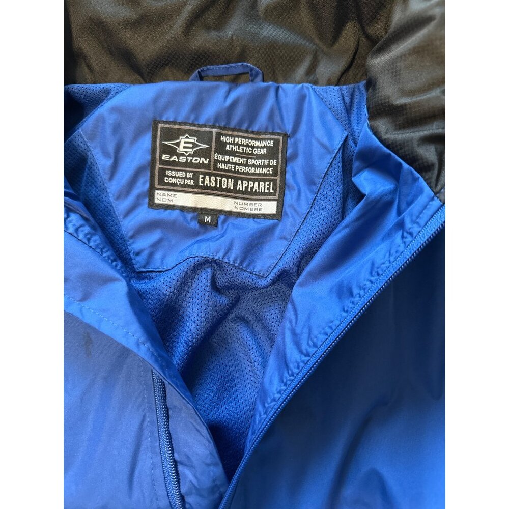 Easton Apparel Blue Windbreaker Jacket Mens M Lightweight Athletic Outerwear - Picture 3 of 8